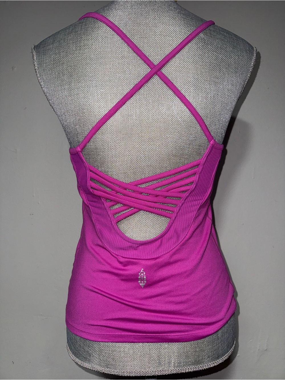 Free People Movement Hot Pink Spaghetti Strap Tank Top - Picture 2 of 4